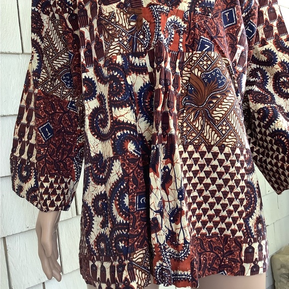 Vintage Lady Winn California by Teddi pullover blouse, cotton, size 40 - Picture 3 of 16